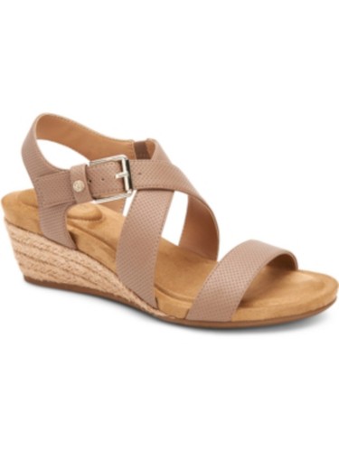 GIANI BERNINI Womens Beige Memory Foam Jute Blythee Wedge Slingback Sandal 6 M
