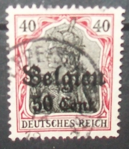 N°1973H STAMP DEUTSCHES REICH LANDESPOST IN BELGIEN CANCELED  Aus