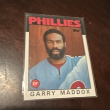 Topps 1986 Garry Maddox Philadelphia Phillies MLB Baseball Card #585