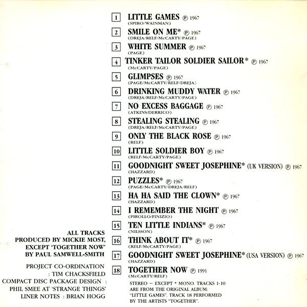 The Yardbirds - Little games (18 tracks) EMI 1991 - Bild 4 von 4