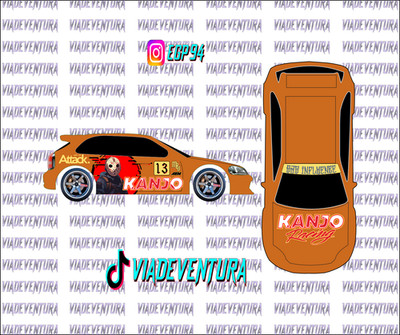 Kanjo Racing 1/64 EK9 Civic WHITE TONER Universal WaterSlide Decal for Hot