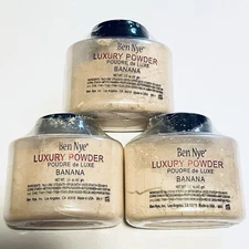 x3 Ben Nye Luxury Powder BANANA Authentic  1.5 oz 42g NEW