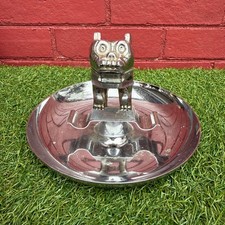 Vintage Mack Truck Bulldog Hood Ornament Chrome Cigar Ashtray 87931 Chicago USA