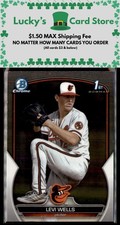 2023 Bowman Draft #BDC-92 Levi Wells Chrome