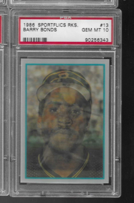 1986 Sportflics Rookies Barry Bonds #13 Pittsburgh Pirates PSA 10 GM MINT 6343