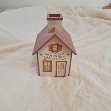 Vintage 1988 Pine Creek Collection Wooden Tissue Box Holder Cottage Core Rare