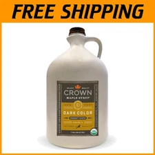Premium Organic Maple Syrup - Rich Dark Flavor for Pancakes & Baked Goods 128 Oz
