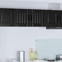 Wandschrank Lucca Schwarz 40 X 31 X 40 Cm Holzwerkstoff