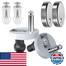 Linxiu Toilet Seat Hinge Bolts Kit Quick Release Top Hinge Fixings Expanding