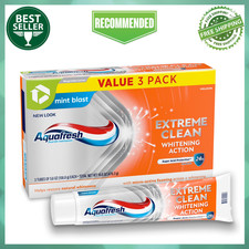 Aquafresh Extreme Clean Whitening Action Fluoride Toothpaste, 5.6 Oz, 3 Pack 0.65 per gallon