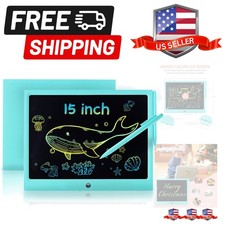 LCD Writing Tablet for Kids, 15 Inch Colorful Electronic Doodle Board, Educat...