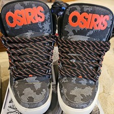 Osiris NYC 83 Vulc Men's Skate Shoes, Fatigues/Orange, Size 13 RARE!