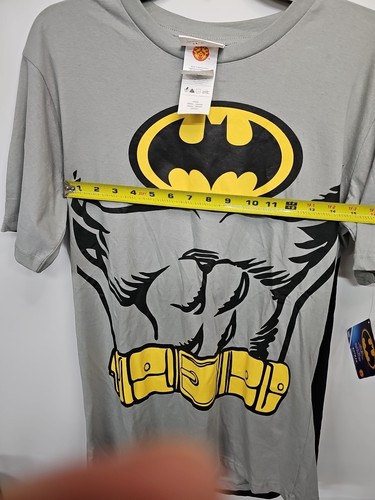 Men's DC Vintage Comic Book Batman Costume T-shirt Mask Large 42-44 - Picture 20 of 20