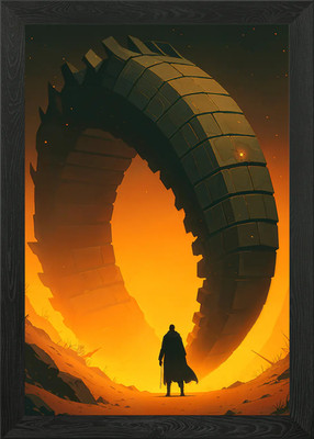 Monolith Ring gerahmtes Wandbild Poster Leinwanddruck Bild