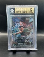 Roronoa Zoro Alternate Art OP12-020 One Piece Legacy Of The Master BGS 10