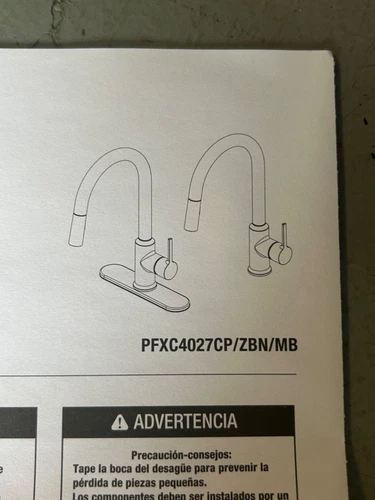 PROFLO PFXC4027MB LOFTUS SINGLE HANDLE PULL DOWN KITCHEN FAUCET MATTE BLACK NEW - Picture 5 of 6