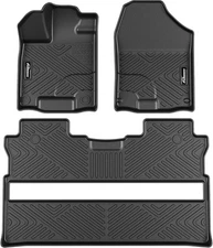 Custom TPE Floor Mats for Honda Ridgeline 2017–2025 | Front & Rear Full Coverage