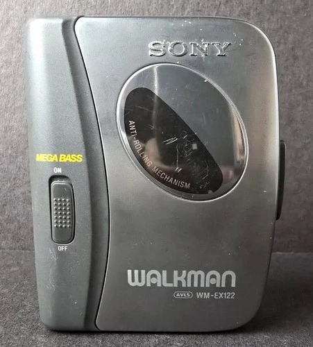 Vintage Sony Walkman  WM-EX122 AVLS Portable Tape Cassette Player Mega Bass