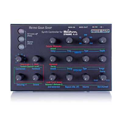 Stereoping CE-1 Böhm Dynamic 4x9 Midi Controller for Bohm 4x9 Vintage FM Synth