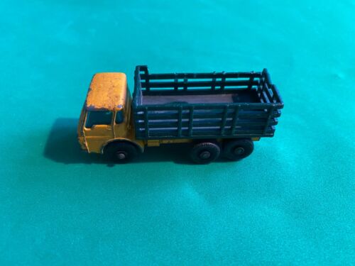 MATCHBOX LESNEY CAR DODGE STAKE TRUCK YELLOW GREEN SERIES #4 ORIGINAL ENGLAND