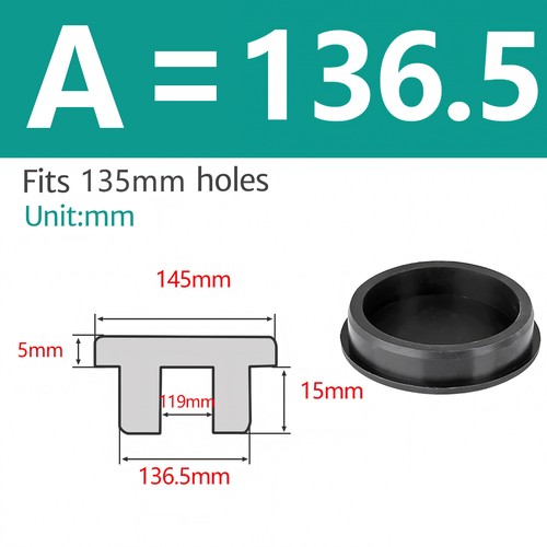 Silicone Rubber Round Hole Plugs Blanking End Cap Tube Pipe Insert Bung Black - Picture 80 of 92