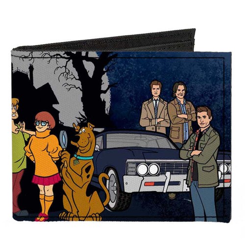 Scooby Doo Super Natural Characters Canvas Bi-Fold Wallet Official Licensed