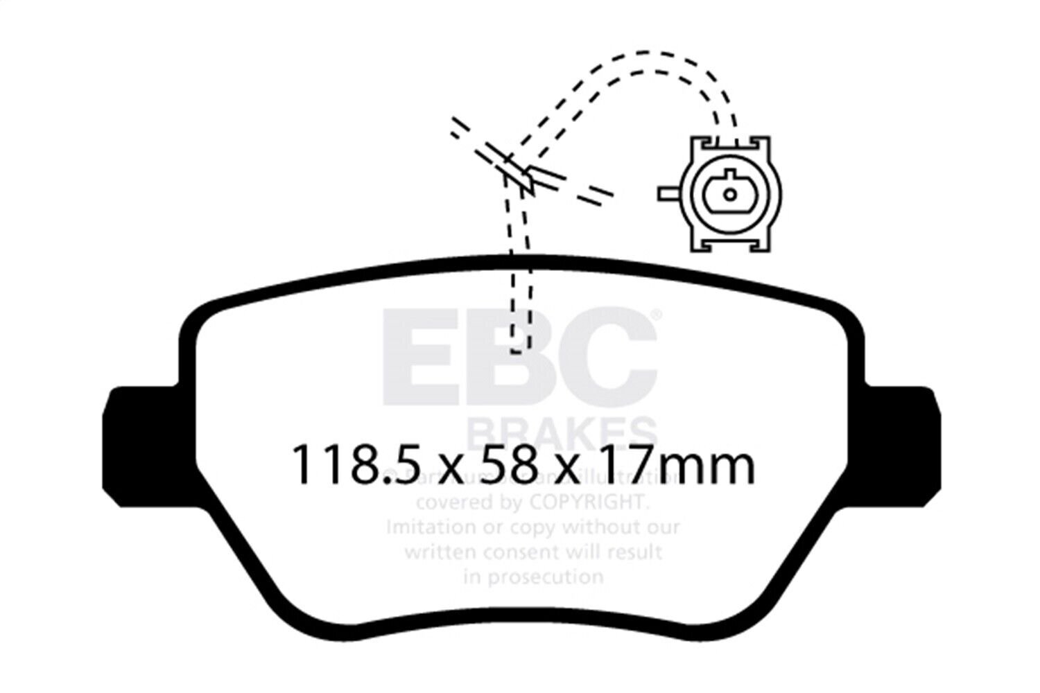 EBC - Compatible with 14-17 Maserati Ghibli (330 PS Package ONLY) Yellowstuff Re