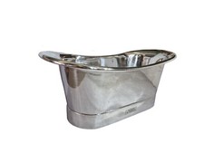 Copper Bathtub 1800 The Ship Package Deal Taps/Waste/Overflow/Basin Alu Polished