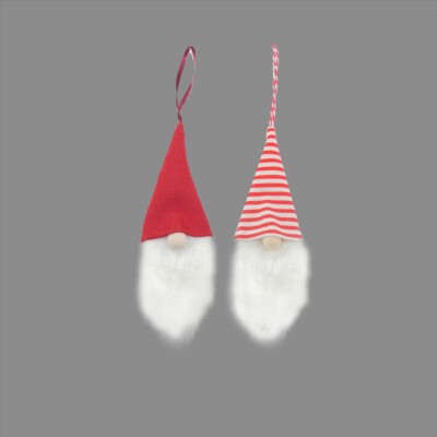 15 cm hängender gemütlicher Stoffgonk - einer zufällig ausgewählte - Weihnachtsdekoration