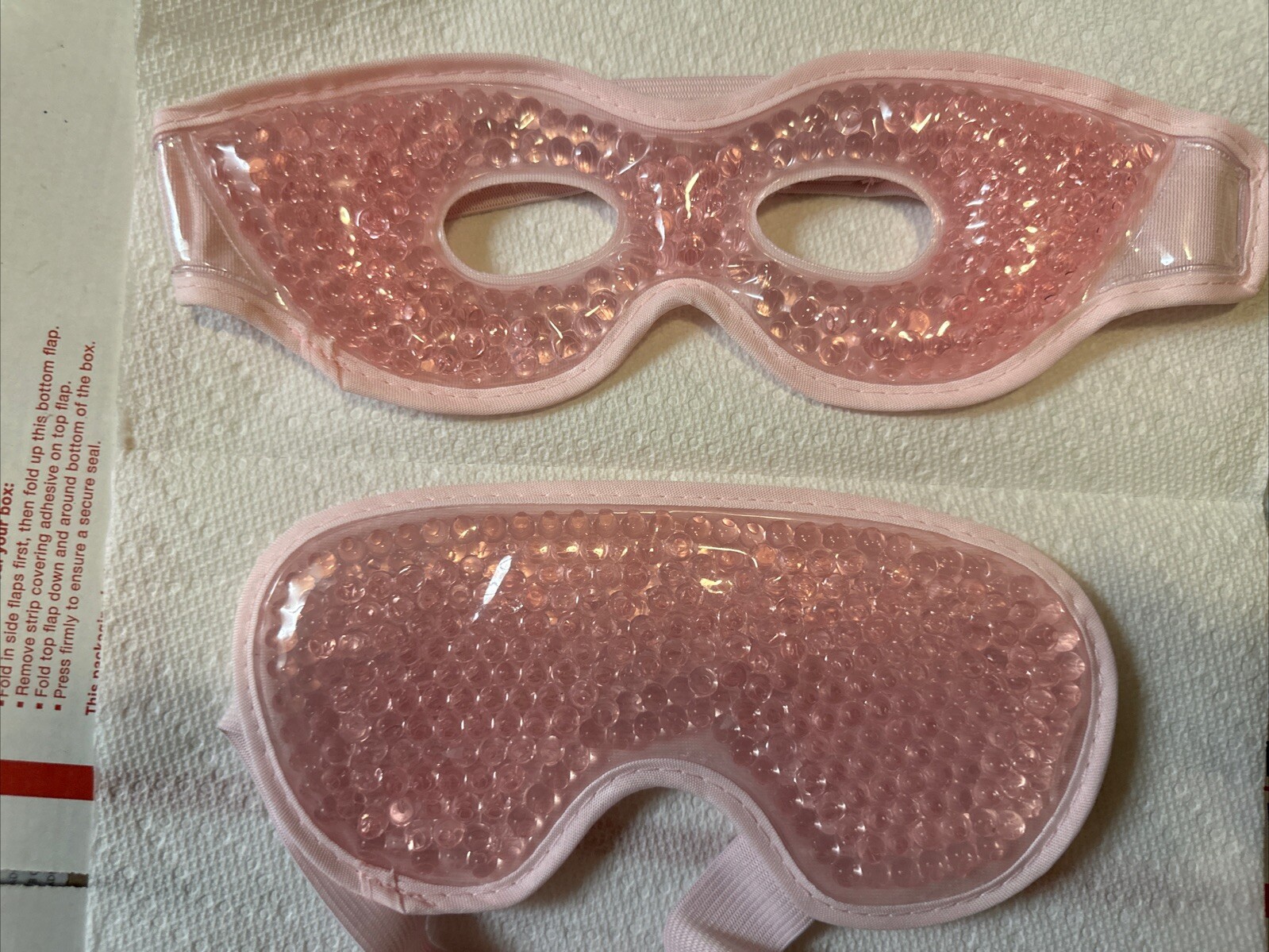 Cooling Eye Mask, Reusable Gel Bead Ice Pack for Puffy Eyes, Migraine Relief-image