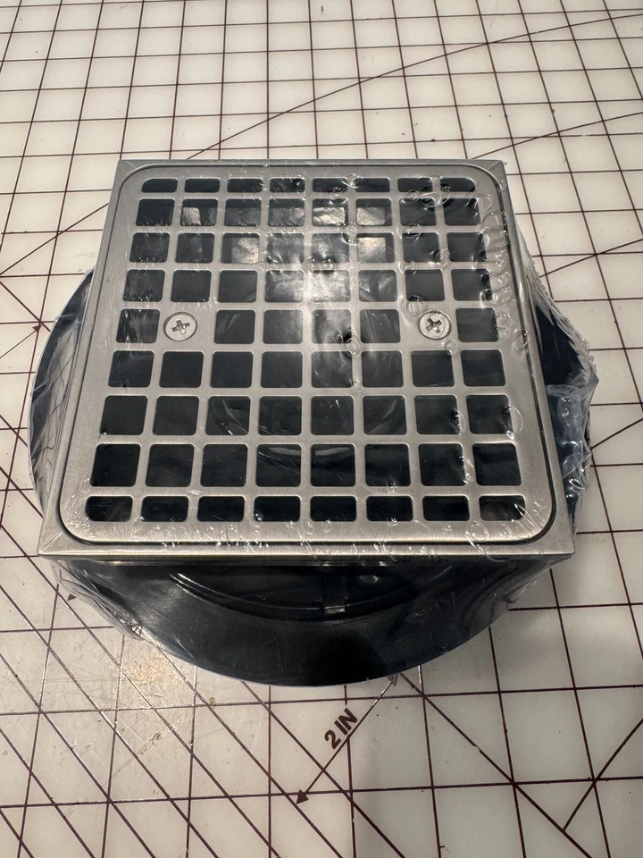 Dreno de chuveiro design quadrado azulejo - Cromo polido 4,5” - Imagem 2 de 4