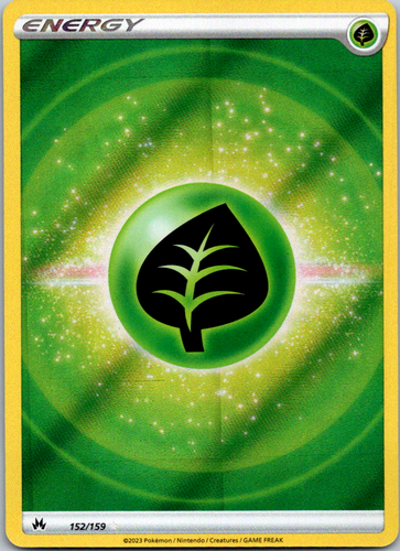 Pokemon Card - Grass Energy Crown Zenith 152/159 Textured NEAR MINT NM