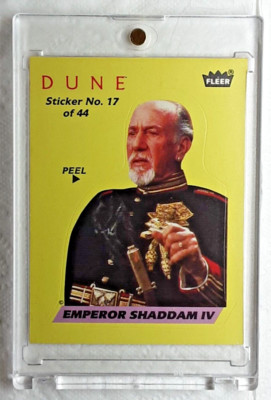 1984 DUNE MOVIE TRADING CARD STICKER 17 EMPEROR SHADDAM IV
