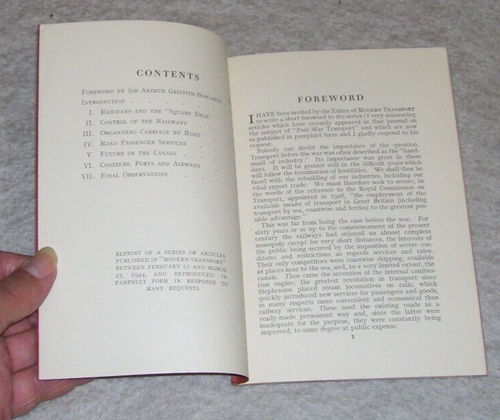 A PLAN FOR POST-WAR TRANSPORT Published by Modern Transport 1944 Railways Buses - Picture 3 of 5