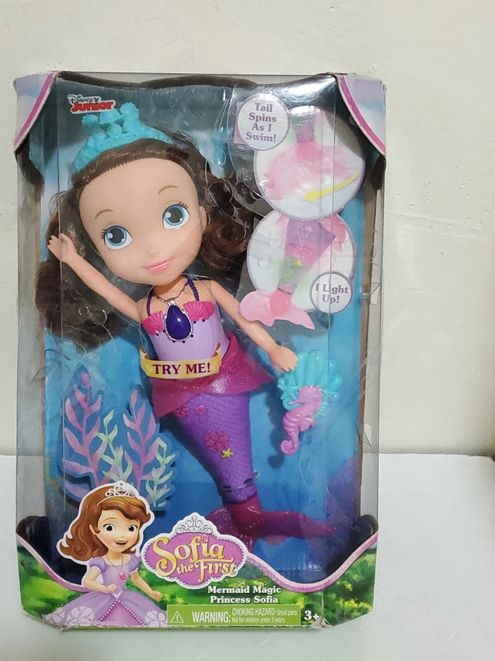 Disney Junior Sirena Princesa Mágica Sofía Juguete Muñeca Canta e Ilumina la Cola Foto 2 de 4