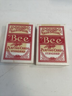 Jeu De Cartes Bee Blue Seal - Long Flap Deck - Cincinnati - Finition Cambric - Neuf
