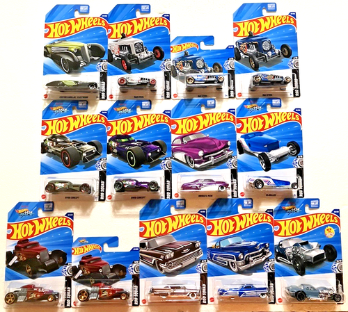 Hot Wheels~ ROD SQUAD ~ 2025 ~ Lot Of 13~ SHORT CARDS + VARIANTS ~1:64~NEW~ NM-