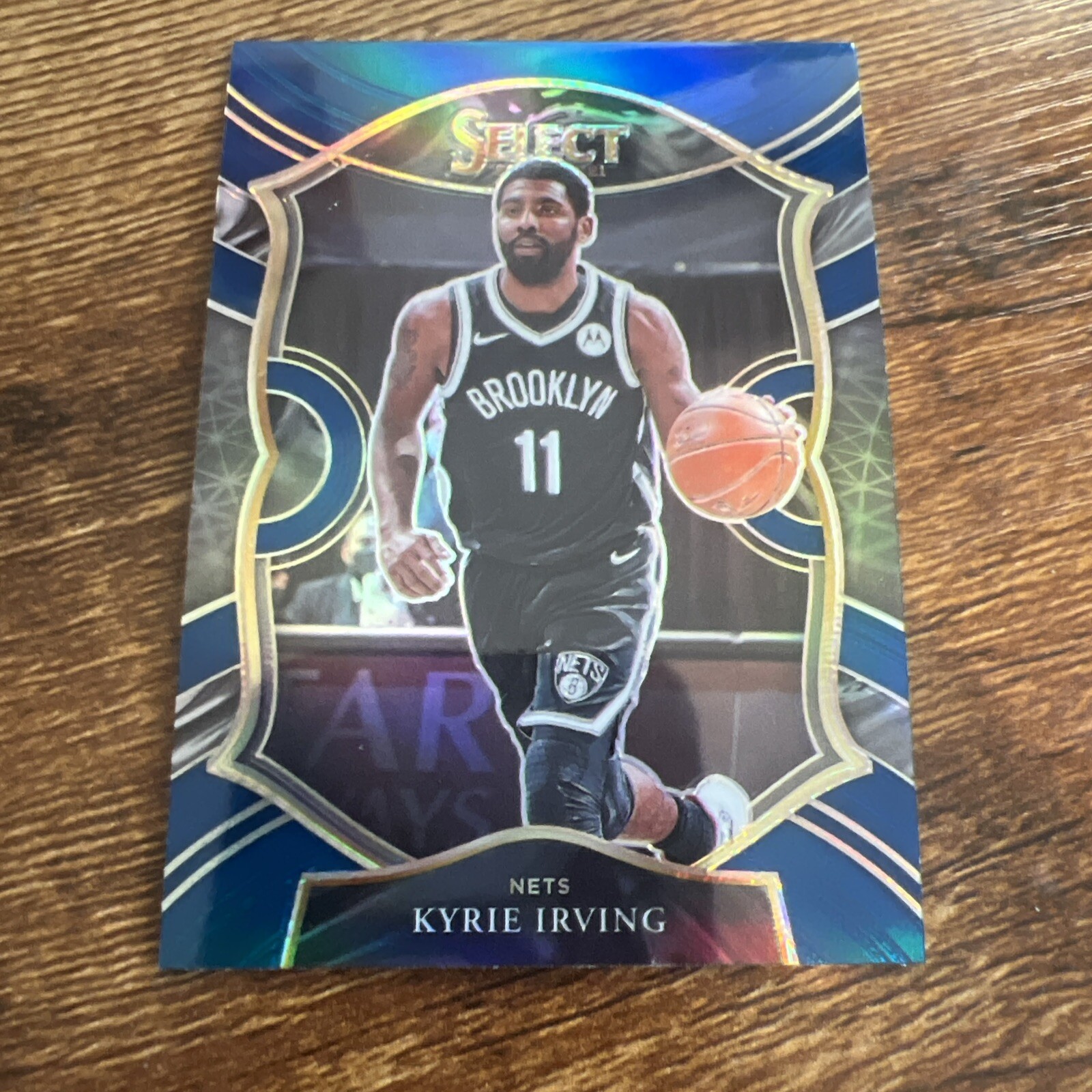 2020-21 PANINI SELECT KYRIE IRVING #42 CONCOURSE BLUE SILVER PRIZM NETS