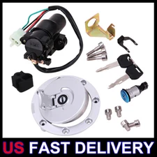 For Honda CBR600F4/F4i Ignition Switch Fuel Gas Cap Seat Lock Keys Set 2001-2006