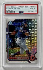 2022 Bowman Mega Box George Valera Guardians BCP22 Mojo PSA 10 Gem Mint