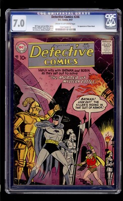 Detective Comics #246 1957 CGC 7.0 FN/VF C/OW High Definition Scans**