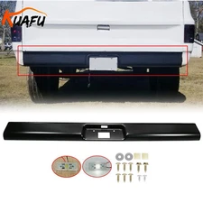 Black Rear Roll Pan w/License Plate Light For 1973-1987 Chevy GMC C10 Fleetside