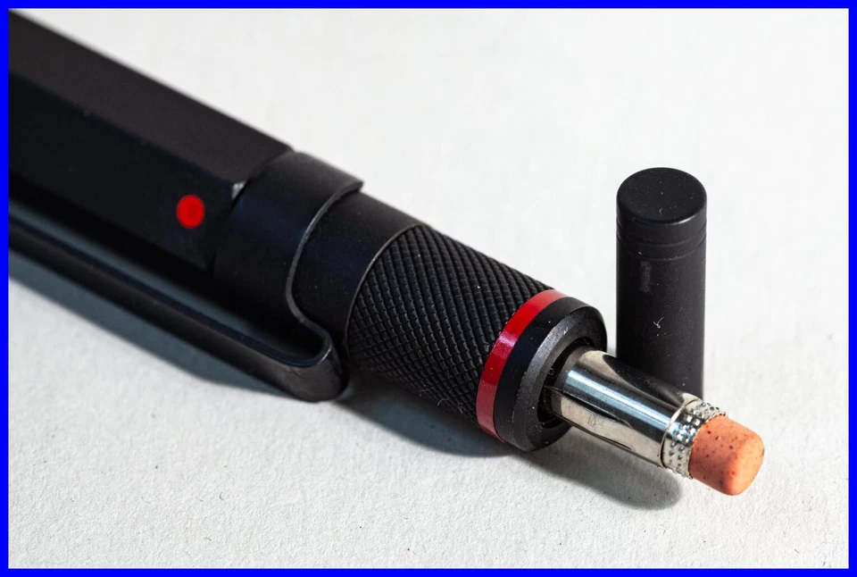 1990er rOtring TRIO PEN in matt Schwarz - 2 Farb Kugelschreiber + Bleistift - Bild 3 von 4