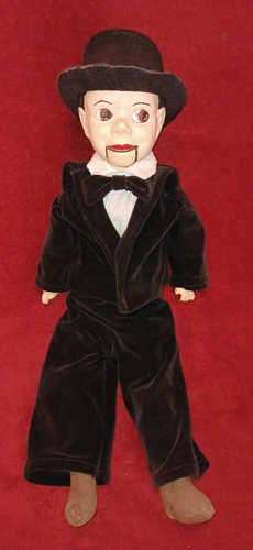 Antique Charlie McCarthy Ventriloquist Doll 21" Working 1930s Please Read