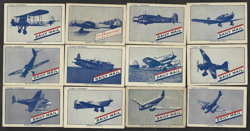 28 Diff 1946 Canadian British Consols World War Two AIRCRAFT Tobacco Cards - Picture 3 of 4