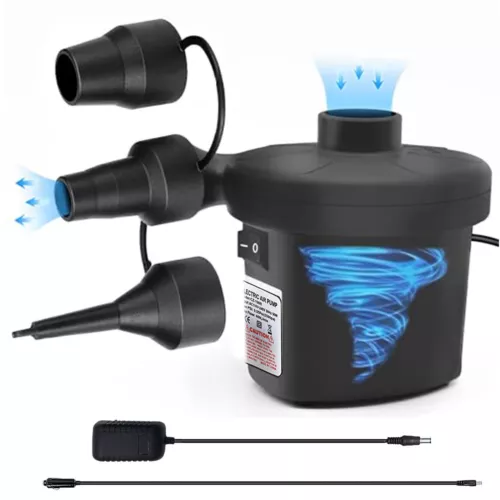 3 in 1Elektrische Pumpe 230V Luftpumpe Pool Schlauchboote Luftmatratze Gebläse - Imagen 9 de 14