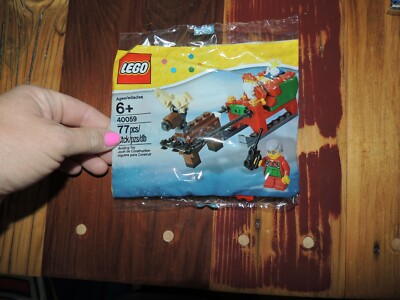 Schlitten LEGO Santa Sleigh LEGO 40059 Christmas Weihnachten Polybag Schlitten LEGO Santa Sleigh LEGO 40059 Christmas Weihnachten Polybag