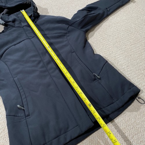 Salomon Ski Jacket Womens Small 8 10 UK Black 3-in-1 Outdor Hiking Coat Hooded - Picture 8 of 15