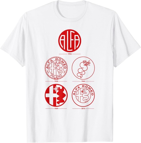 Alfa logo history and brand evolution historia del logo T-Shirt Hoodie - Picture 7 of 10