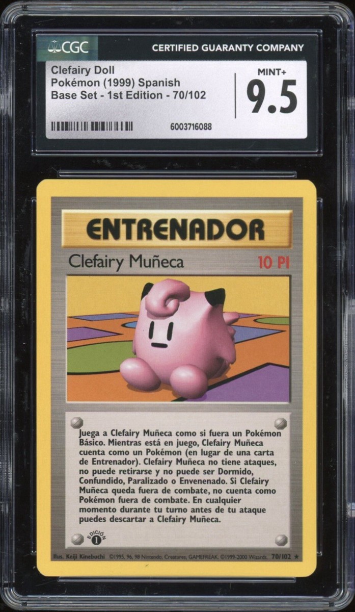1999 Pokemon SPANISH 1st Edition Base Set Clefairy Doll-Doll 70